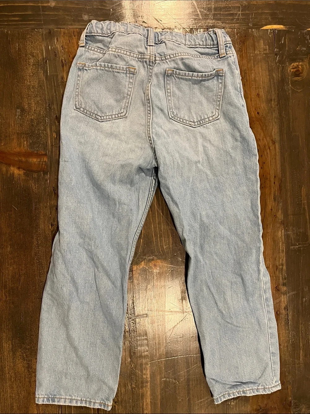 Old Navy Light Blue Slouchy Straight Jeans